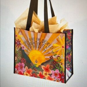 Natural Life Large Floral Tote Bag
